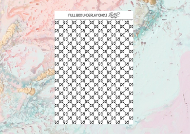 UNDERLAYS foil full boxes | Foil Planner Stickers