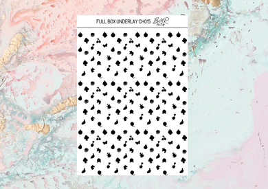 UNDERLAYS foil full boxes | Foil Planner Stickers