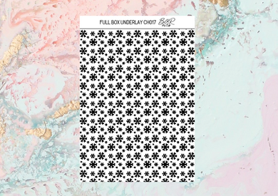 UNDERLAYS foil full boxes | Foil Planner Stickers