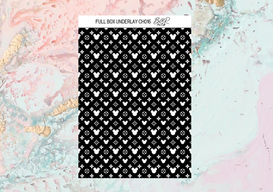 UNDERLAYS foil full boxes | Foil Planner Stickers