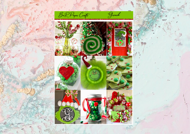 Grinch Mini kit | Standard Vertical Planner Stickers