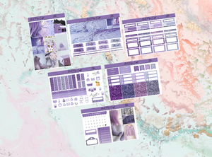 Lilac Mini kit | Standard Vertical Planner Stickers