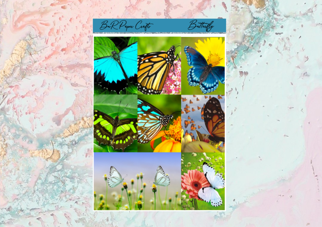 Butterfly Deluxe kit | Standard Vertical Planner Stickers