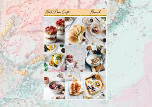 Brunch FULL BOXES only | Standard Vertical Planner Stickers