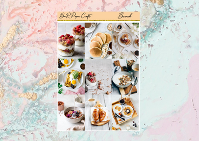 Brunch Mini kit | Standard Vertical Planner Stickers