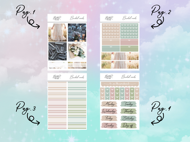 Bridal woods PP Weeks kit | EC Planner Stickers