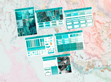 Load image into Gallery viewer, Aqua Mini kit | Standard Vertical Planner Stickers