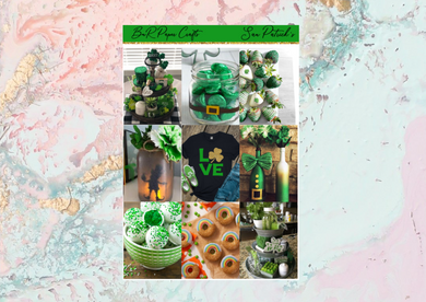 San Patricks Day Mini kit | Standard Vertical Planner Stickers