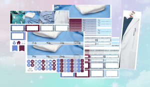 Greys anatomy Monthly kit | Standard Vertical Planner Stickers