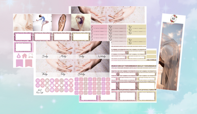 Ballet addiction Monthly kit | Standard Vertical Planner Stickers