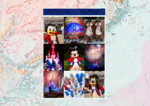 Disney 4th of July Mini kit | Standard Vertical Planner Stickers