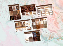 Load image into Gallery viewer, Chocolate Elegace Mini kit | Standard Vertical Planner Stickers