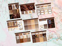 Load image into Gallery viewer, Chocolate Elegace Deluxe kit | Standard Vertical Planner Stickers