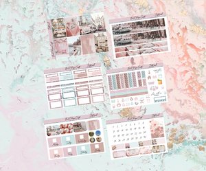 Soft pink Happy Planner Deluxe kit | Standard Vertical Planner Stickers
