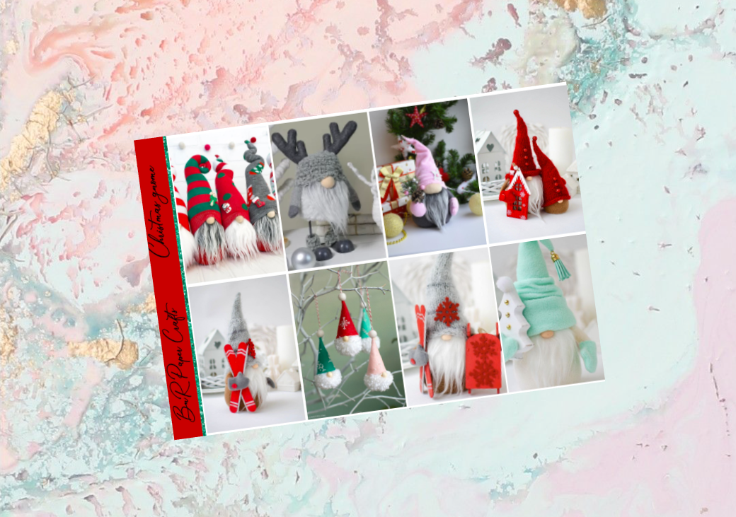 Christmas gnome Happy Planner Deluxe kit | Standard Vertical Planner Stickers