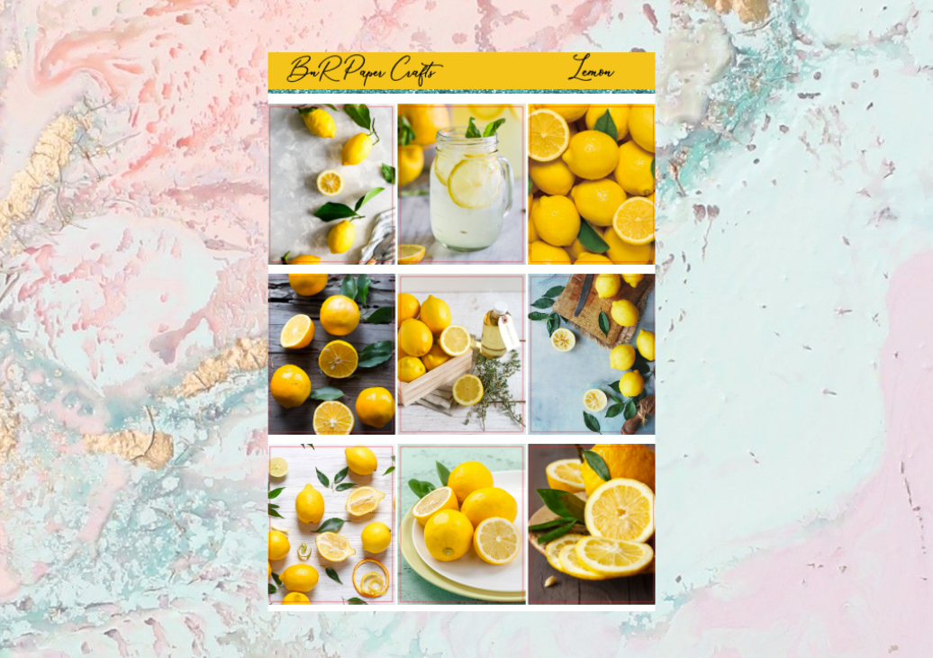 Lemon FULL BOXES only | Standard Vertical Planner Stickers