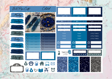 Celestial Micro kit | Standard Vertical Planner Stickers