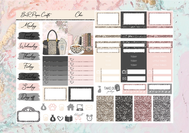 Chic Micro kit | Standard Vertical Planner Stickers