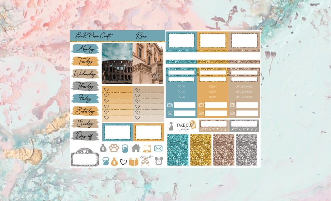Rome Micro kit | Standard Vertical Planner Stickers