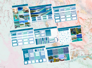 Maldives Deluxe kit | Standard Vertical Planner Stickers