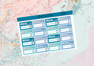 Maldives Currently reading add on sheet | Standard Vertical Planner Stickers