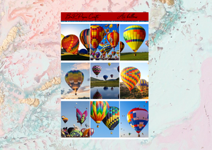 Air Balloons Deluxe kit | Standard Vertical Planner Stickers