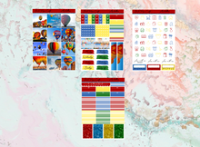 Load image into Gallery viewer, Air balloons B6 kit | Standard Vertical Planner Stickers