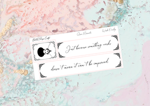 Queen Ramonda Washi foil overlays | Foil Planner Stickers