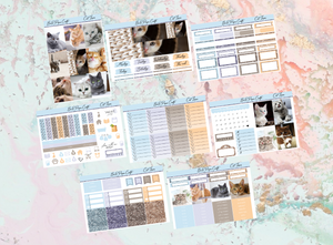 Cat lover Deluxe kit | Standard Vertical  Planner Stickers