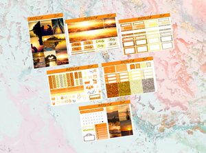 Sunset Mini kit | EC Planner Stickers