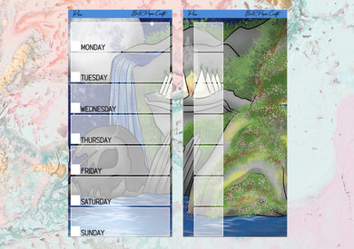 Pan Hobonichi full page kit | Weeks Vertical Planner Stickers
