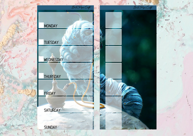 Alice in wonderland Hobonichi full page kit | Weeks Vertical Planner Stickers