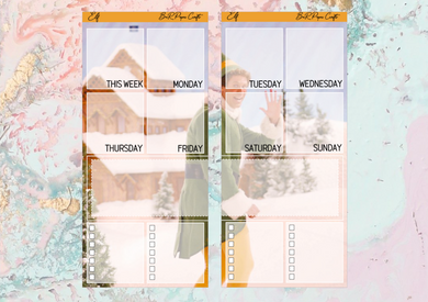 Elf Ideas full page kit | Weeks Vertical Planner Stickers