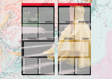 Belle Ideas full page kit | Weeks Vertical Planner Stickers