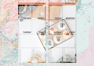 Baking Ideas full page kit | Weeks Vertical Planner Stickers
