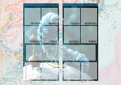Alice in wonderland Ideas full page kit | Weeks Vertical Planner Stickers
