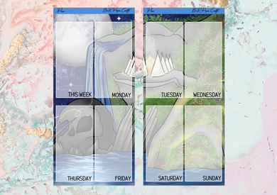 Pan PP weeks full page kit | Weeks Vertical Planner Stickers