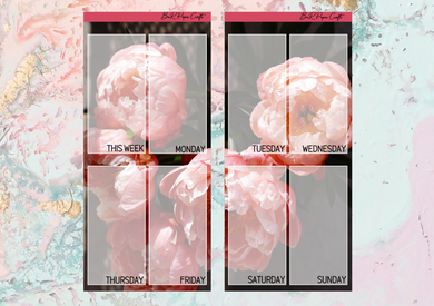 Happy PP weeks full page kit | Weeks Vertical Planner Stickers