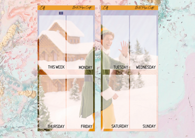 Elf PP weeks full page kit | Weeks Vertical Planner Stickers