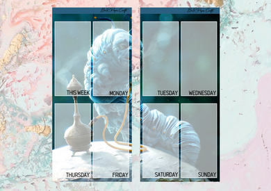 Alice in wonderland PP weeks full page kit | Weeks Vertical Planner Stickers
