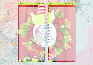 Grinch journaling full page kit | Weeks Vertical Planner Stickers