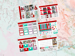 Christmas gnome Happy Planner Deluxe kit | Standard Vertical Planner Stickers