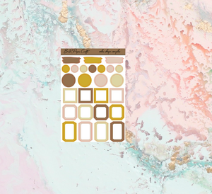 HP Sampler shapes | Standard Vertical Planner Stickers