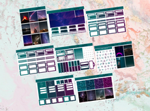 Load image into Gallery viewer, Night stars Deluxe kit | Standard Vertical Planner Stickers