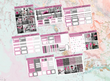 Load image into Gallery viewer, Black and pink Deluxe kit | Standard Vertical Planner Stickers