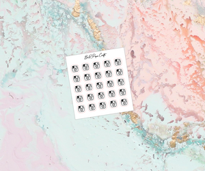 Instagram foil icons | Foil Planner Stickers | Standard Vertical Planner Stickers
