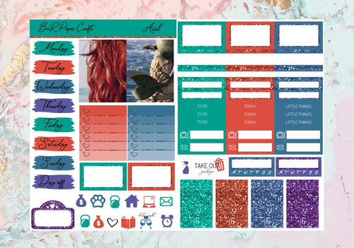 Ariel Micro kit | Standard Vertical Planner Stickers