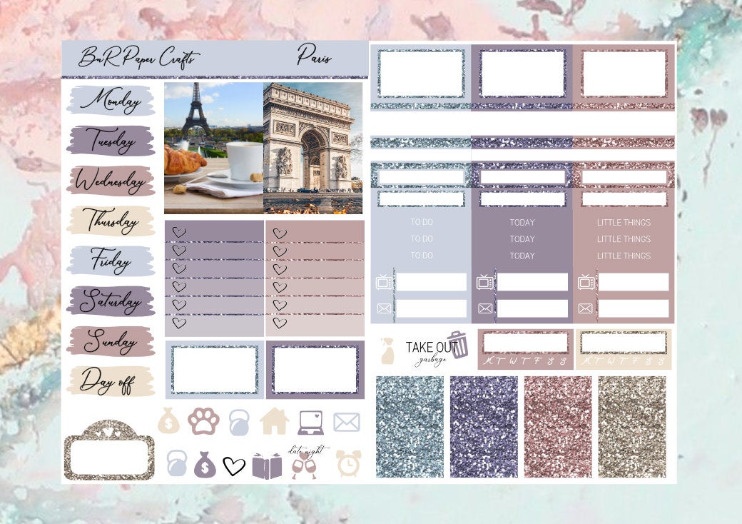 Paris Micro kit | EC Planner Stickers