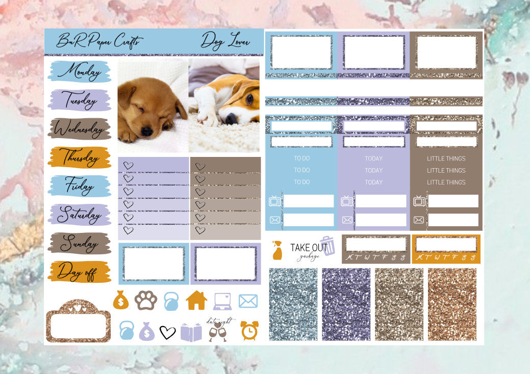 Dog Lover Micro kit | EC Planner Stickers
