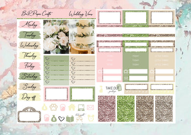 Weeding Vows Micro kit | EC Planner Stickers